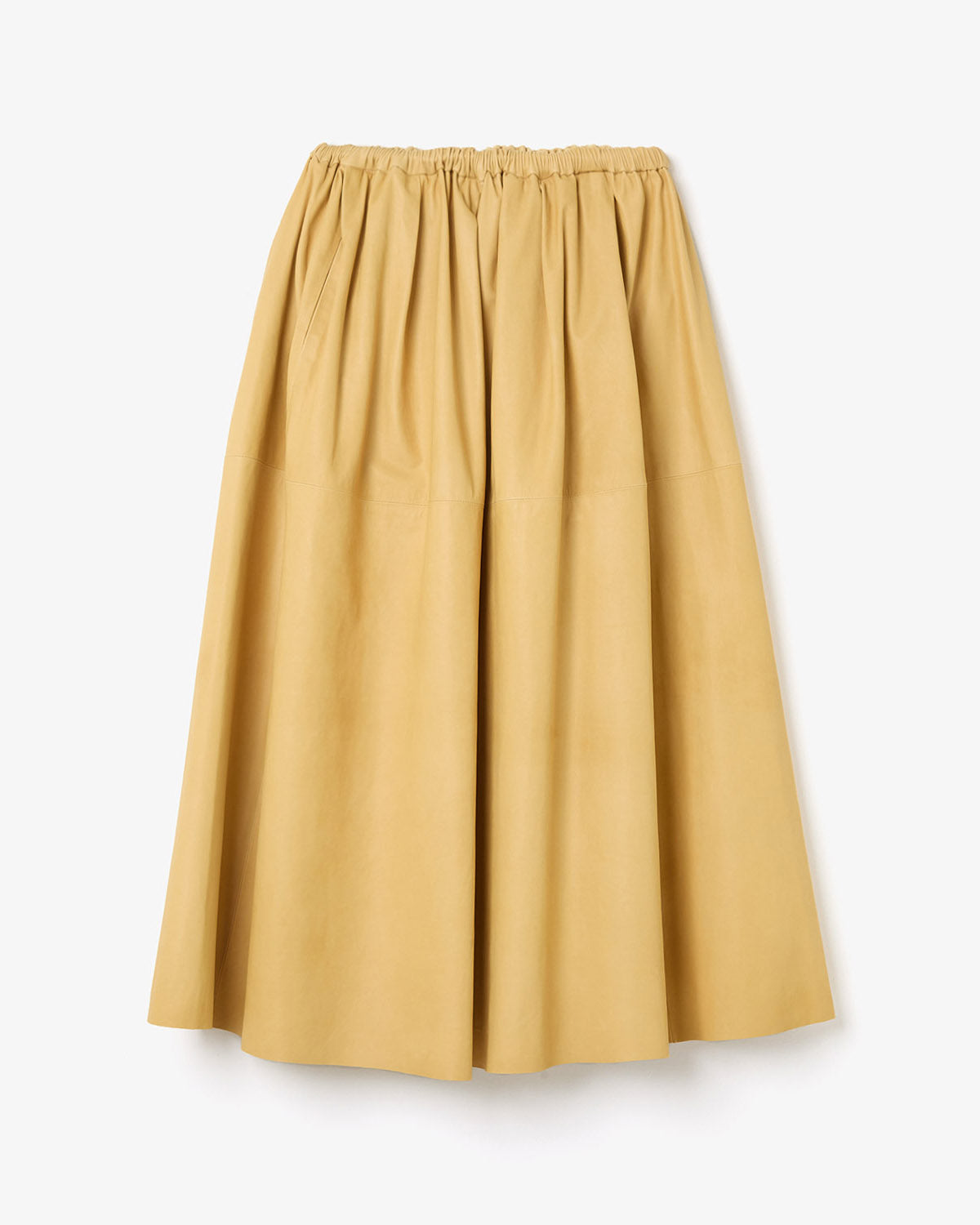 FINE BABY CALF GATHER SKIRT