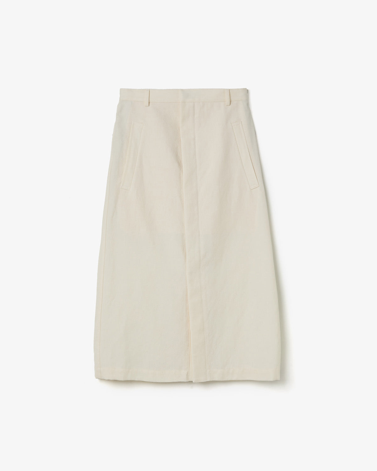 WOOL COTTON LINEN OX SKIRT