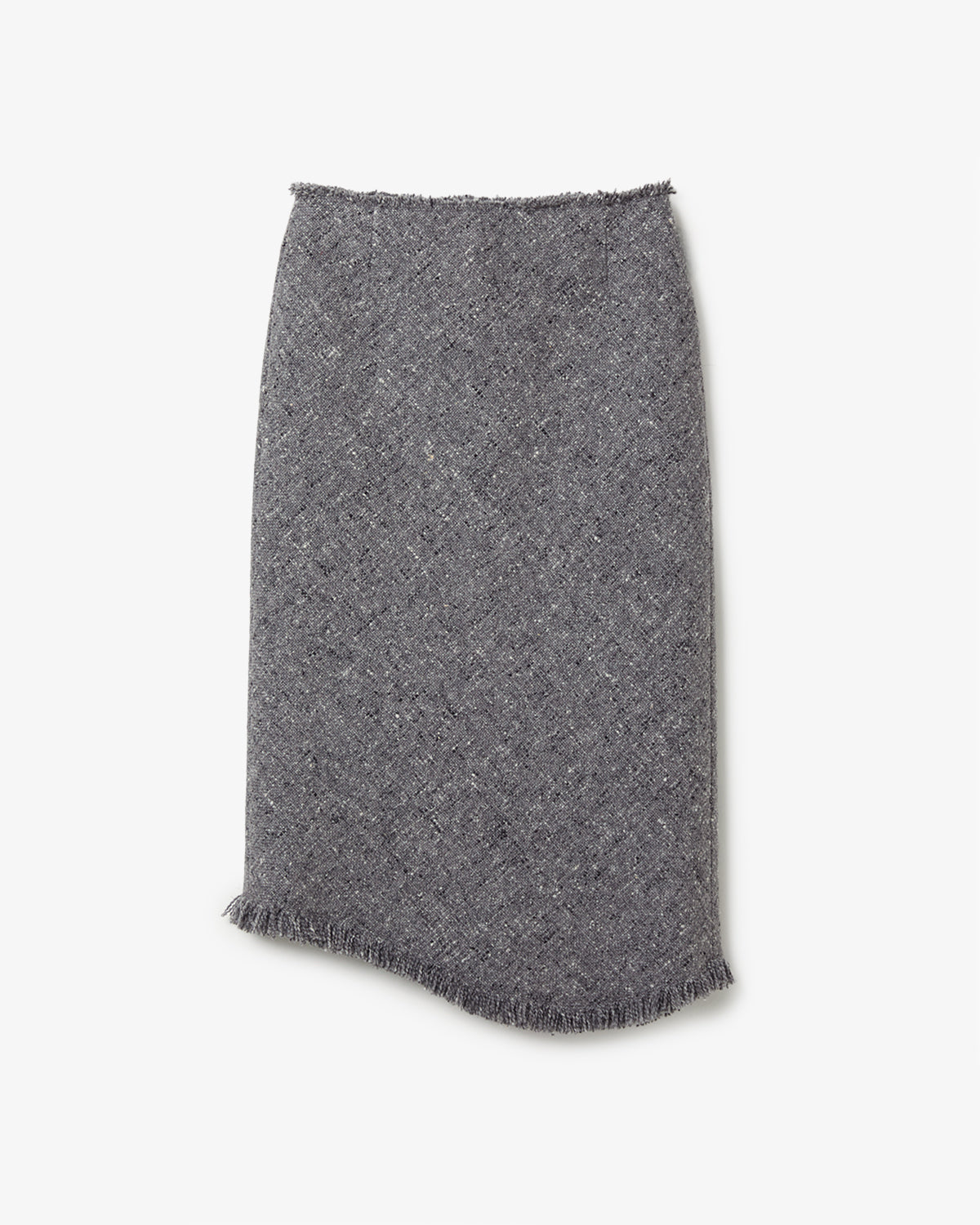 HOMESPUN TWEED FRINGE SKIRT