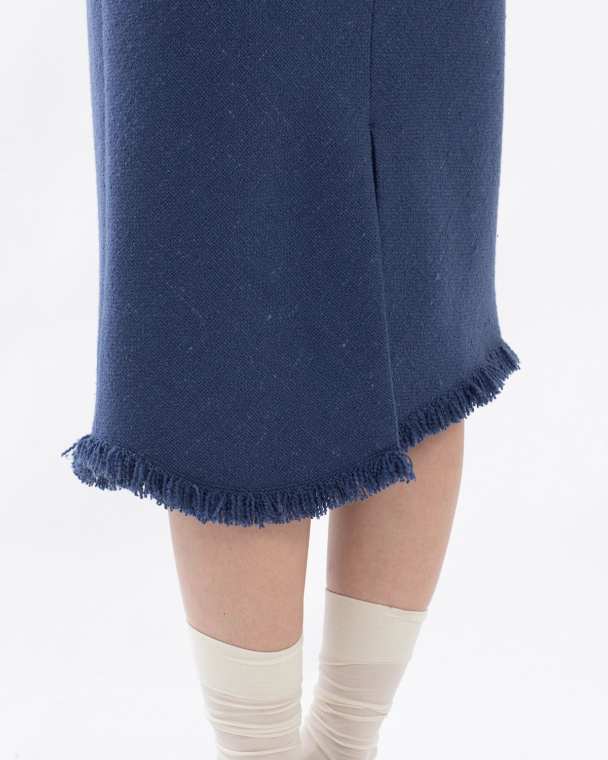 HOMESPUN TWEED FRINGE SKIRT