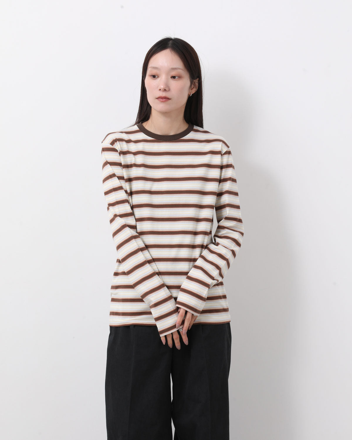 GRADIENT STRIPE JERSEY L/S TEE (WOMEN'S)