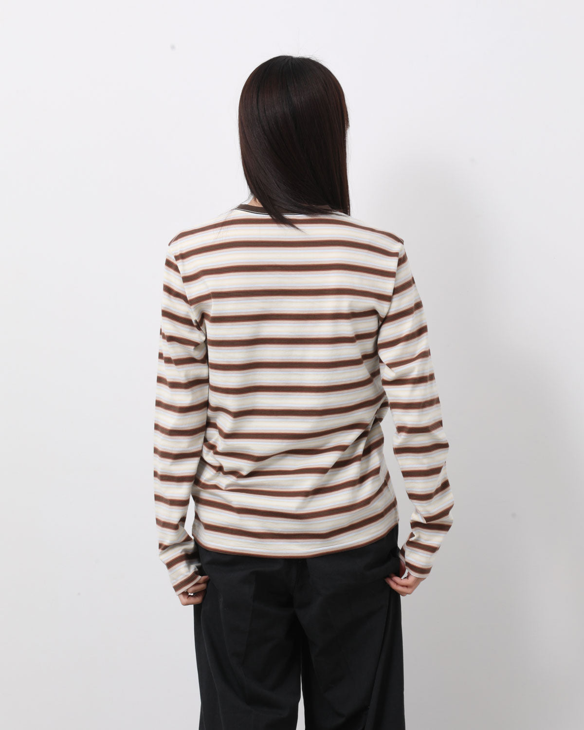 GRADIENT STRIPE JERSEY L/S TEE (WOMEN'S)