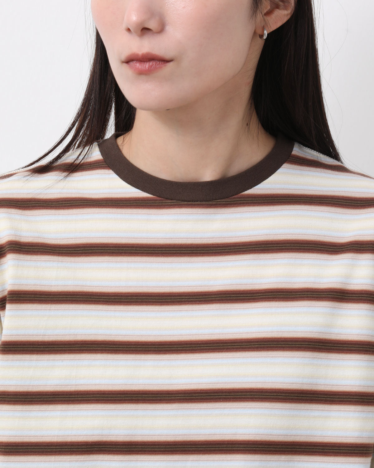GRADIENT STRIPE JERSEY L/S TEE (WOMEN'S)