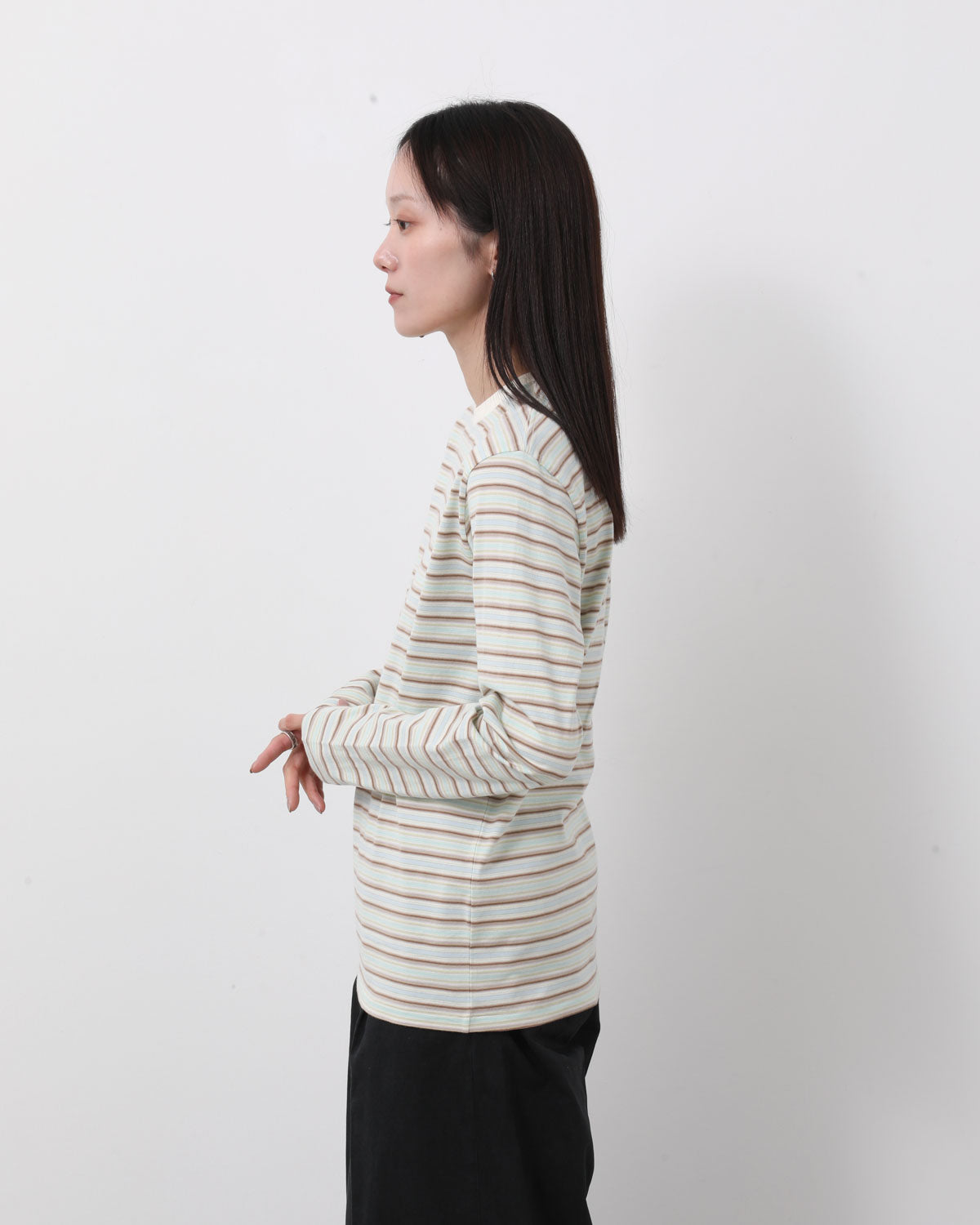 GRADIENT STRIPE JERSEY L/S TEE (WOMEN'S)