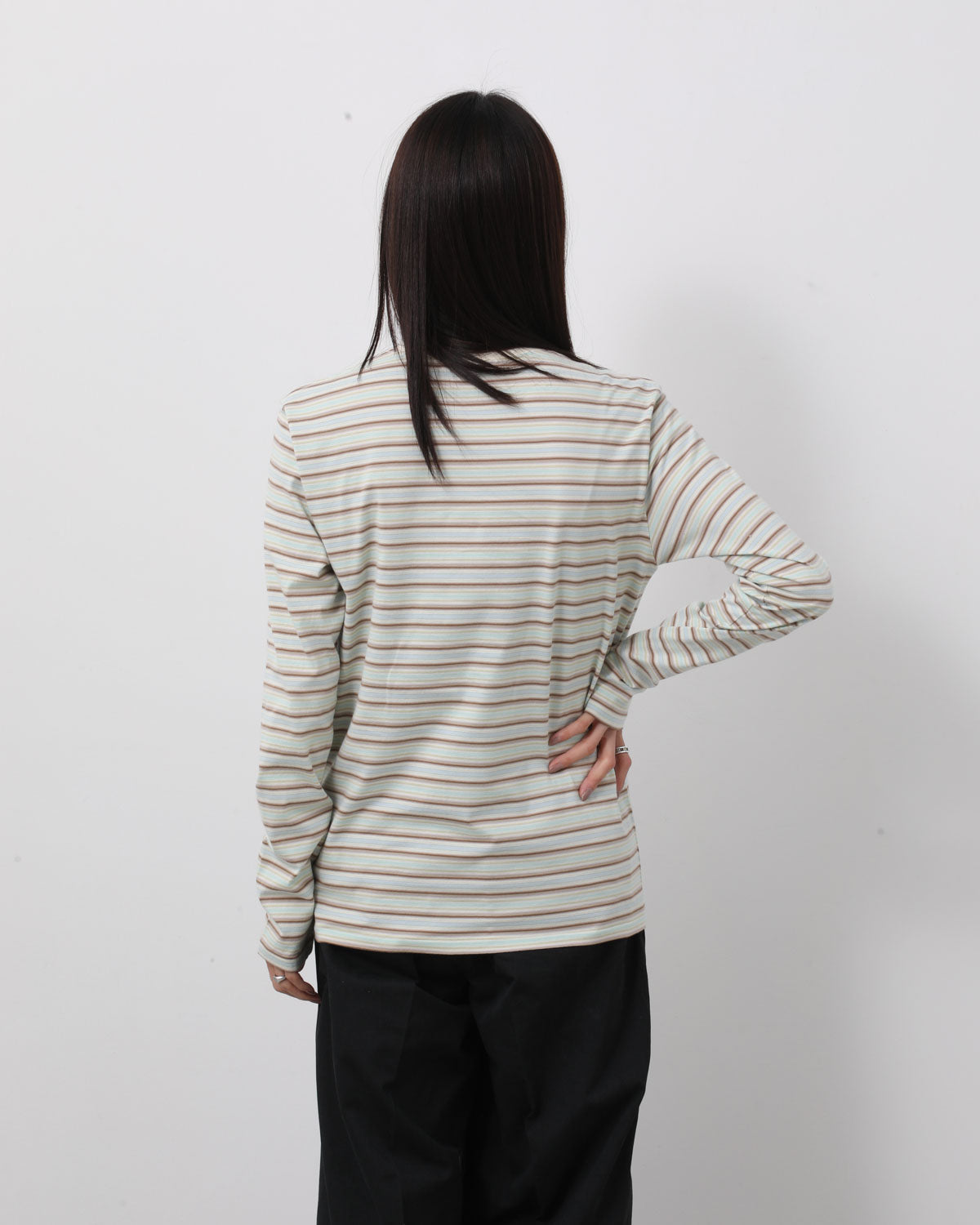 GRADIENT STRIPE JERSEY L/S TEE (WOMEN'S)