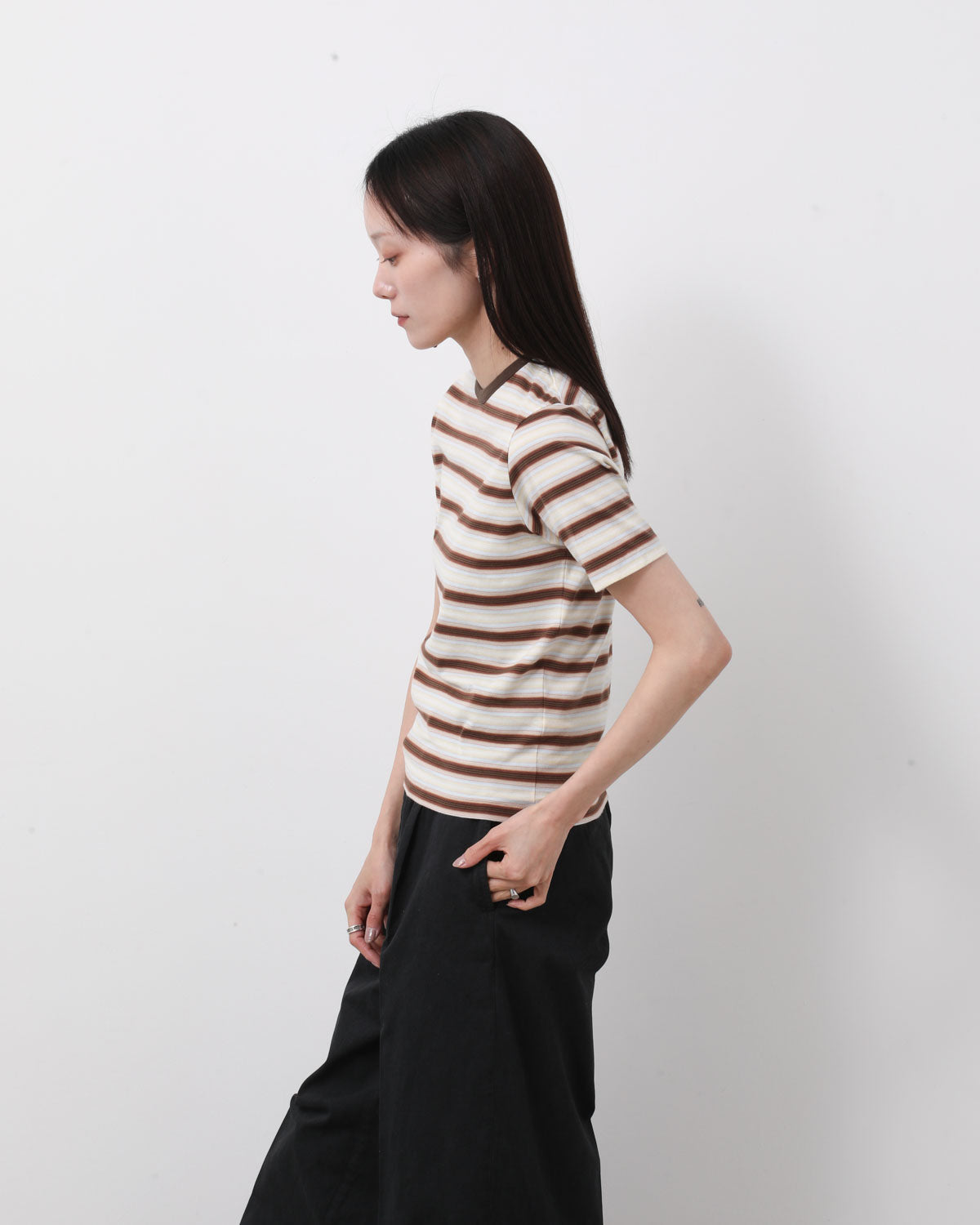 GRADIENT STRIPE JERSEY TEE (WOMEN'S)