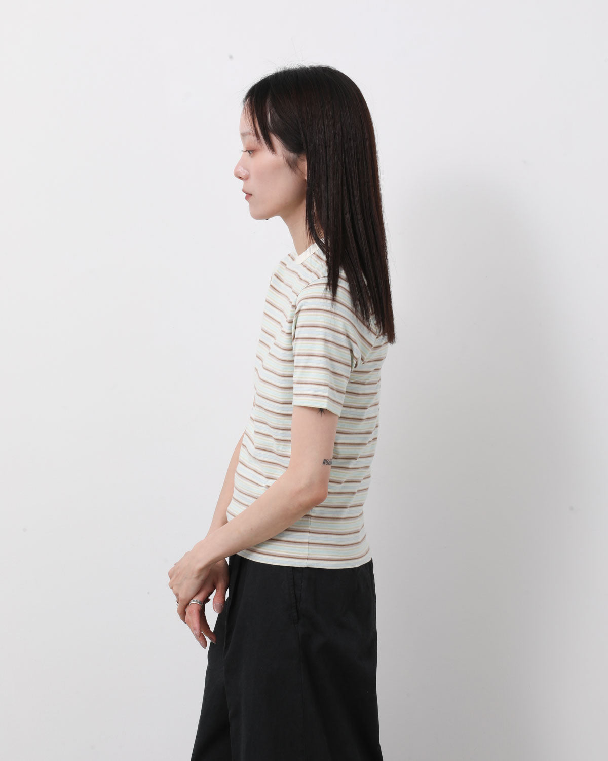 GRADIENT STRIPE JERSEY TEE (WOMEN'S)