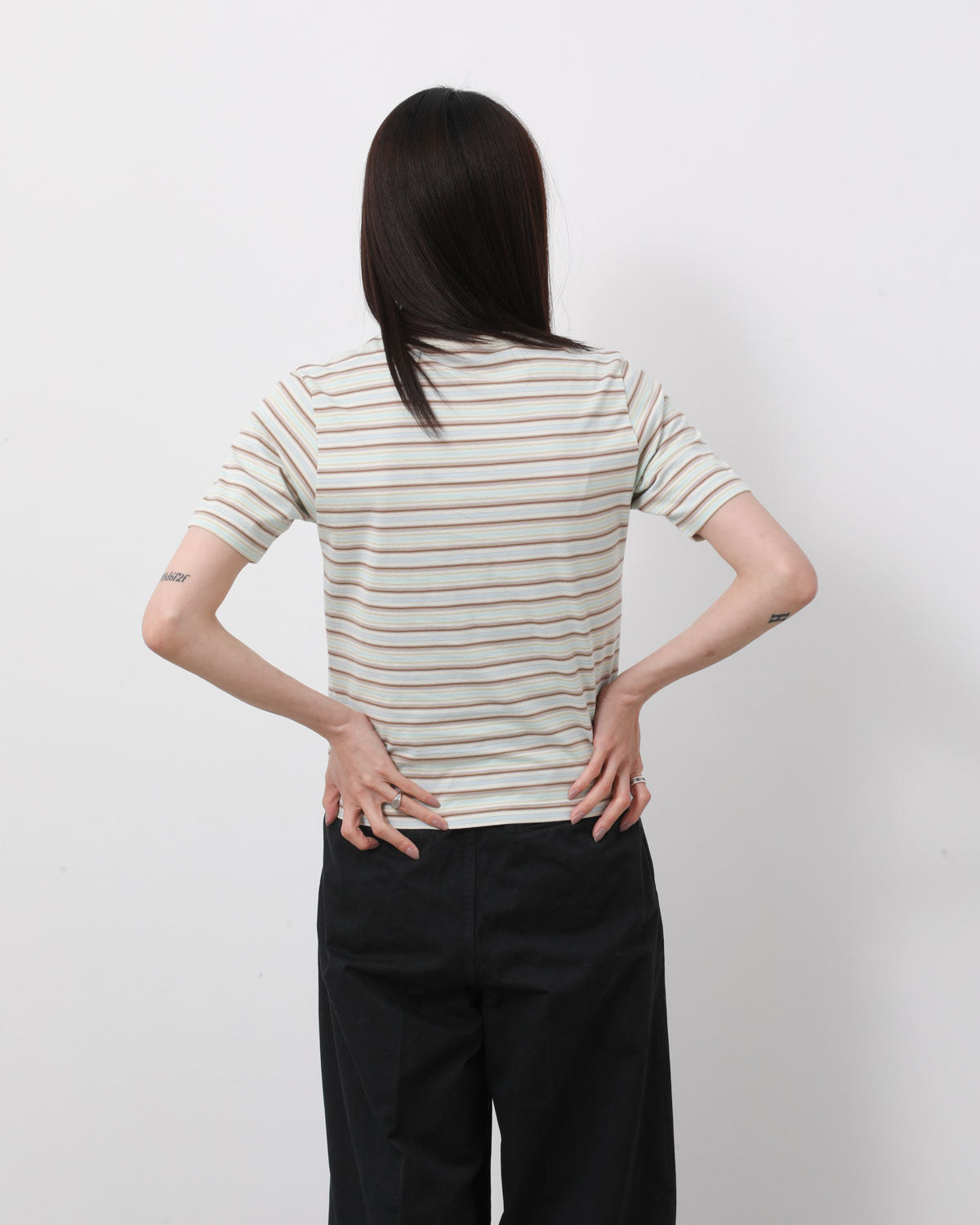 GRADIENT STRIPE JERSEY TEE (WOMEN'S)