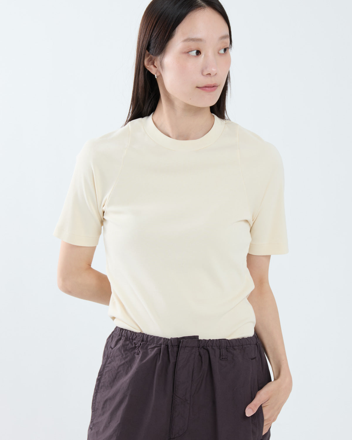 ORGANIC COTTON FINE RIB TEE