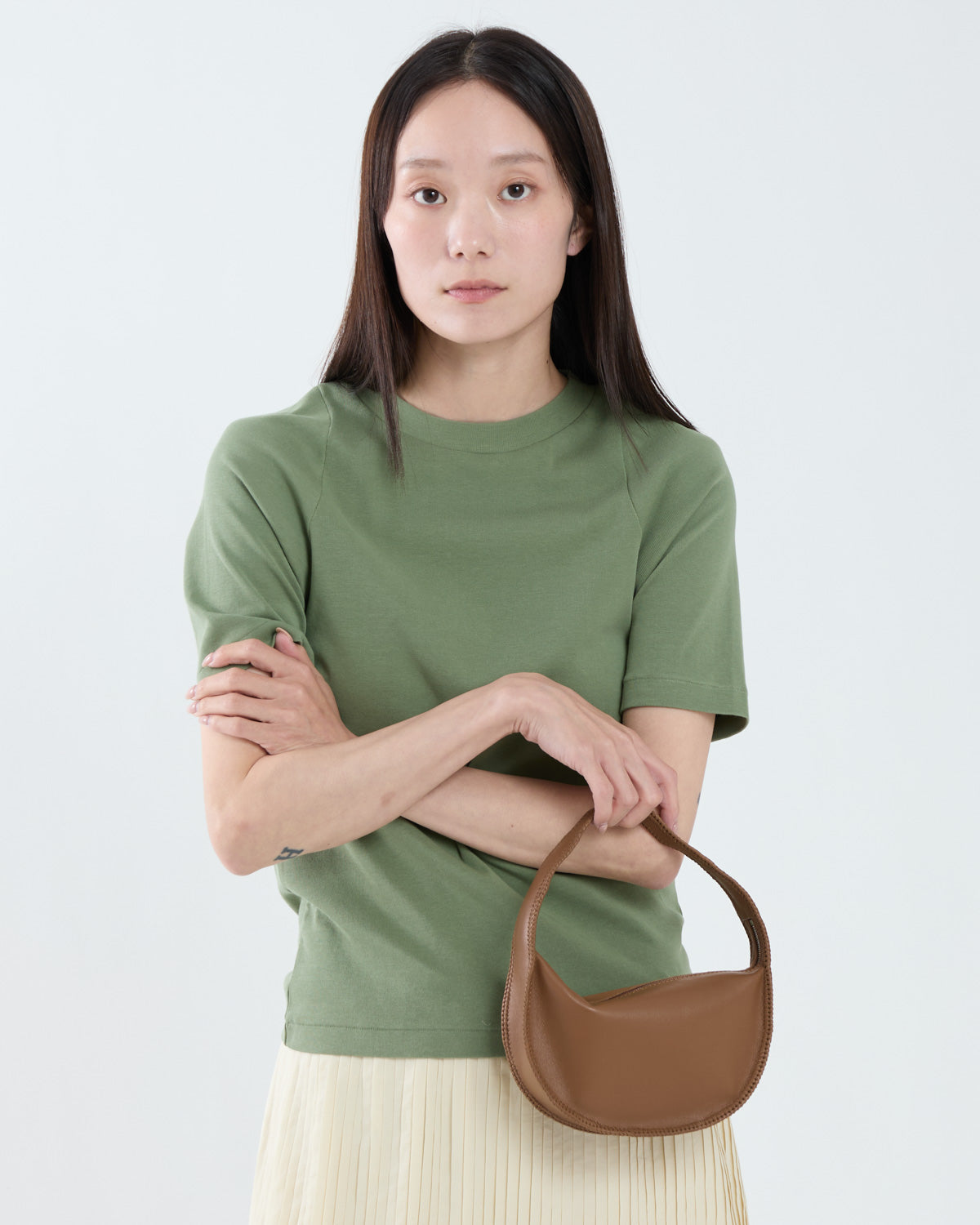 ORGANIC COTTON FINE RIB TEE
