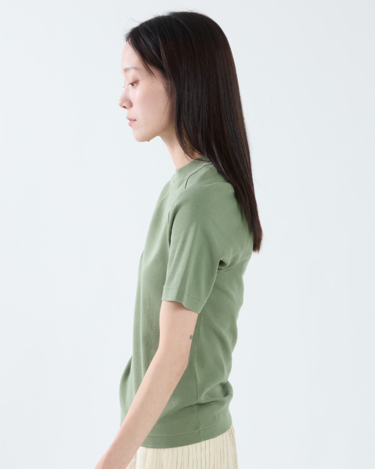 ORGANIC COTTON FINE RIB TEE
