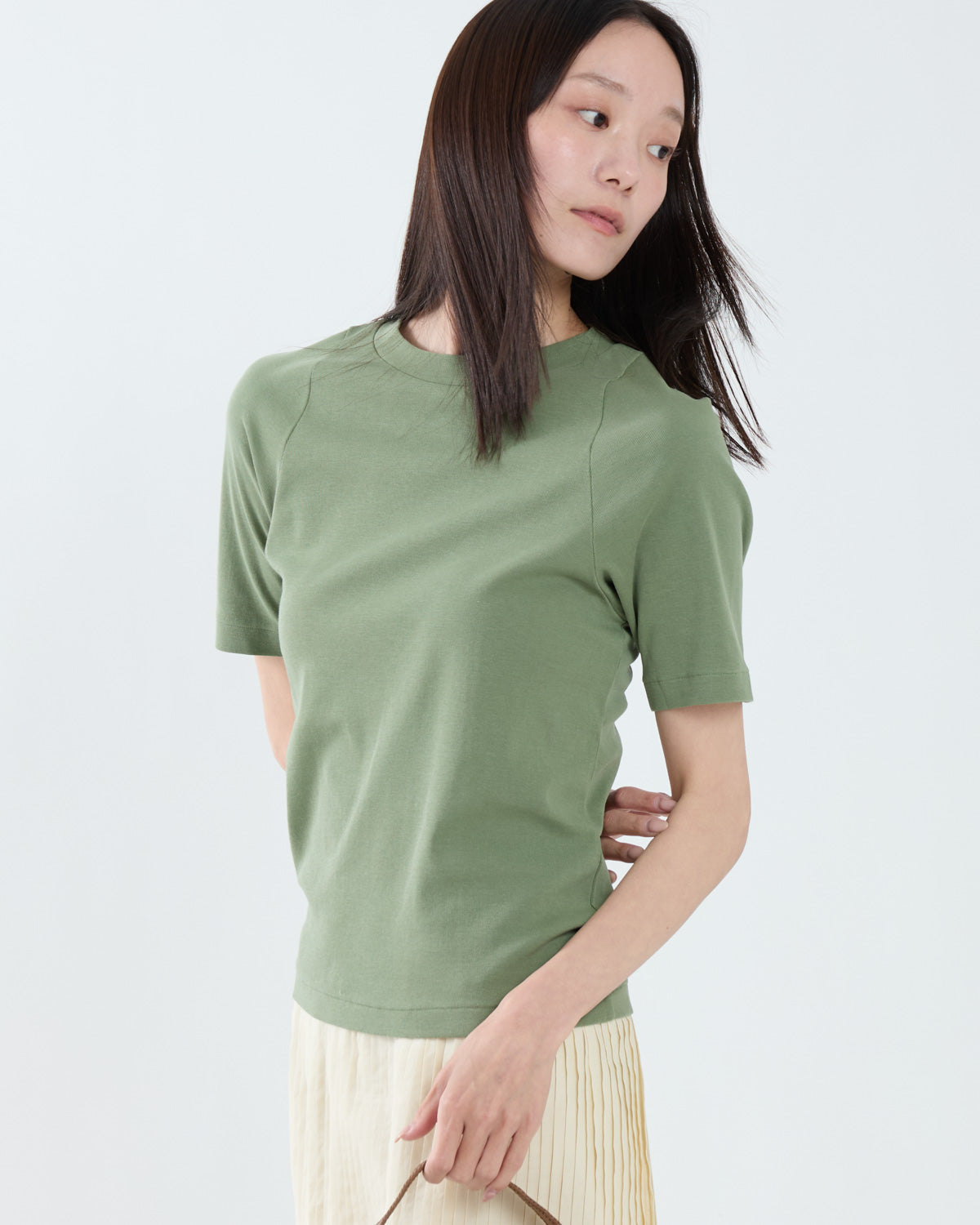 ORGANIC COTTON FINE RIB TEE
