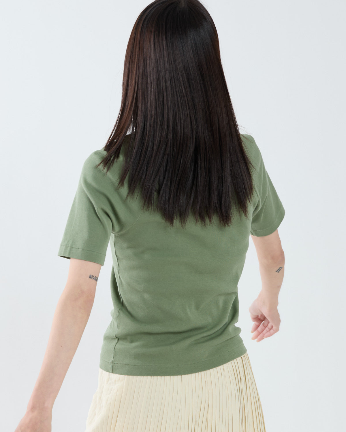 ORGANIC COTTON FINE RIB TEE