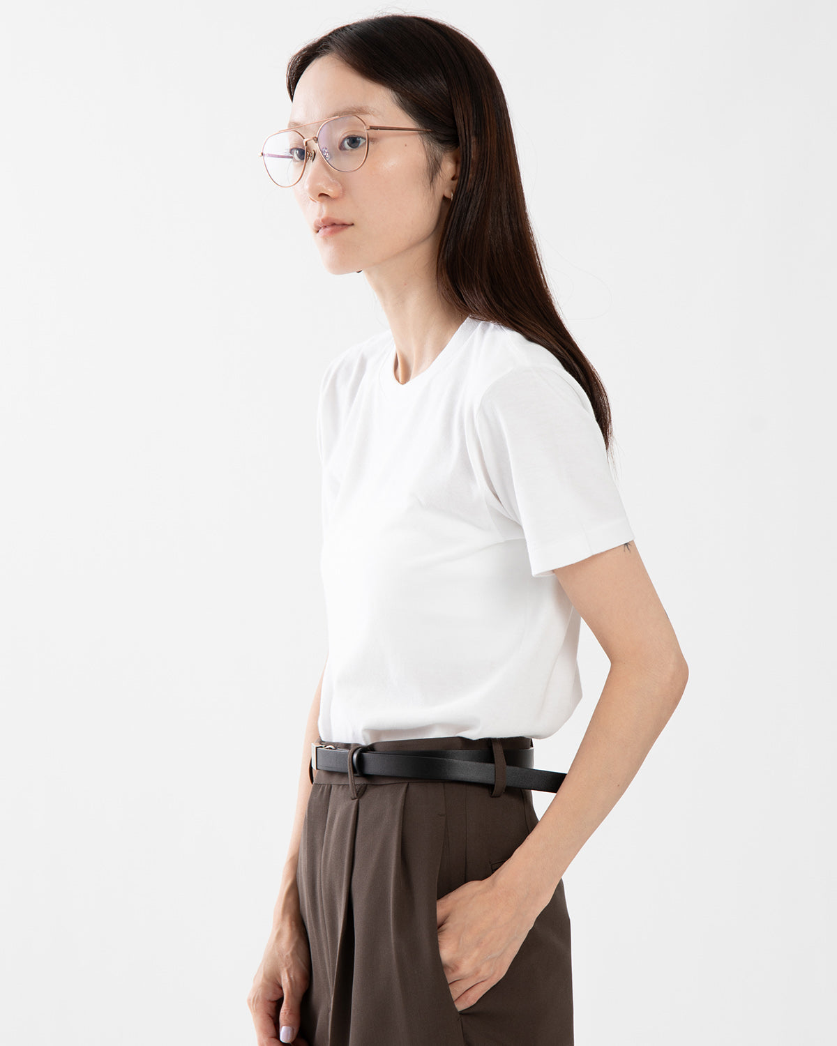 SEAMLESS CREW NECK TEE