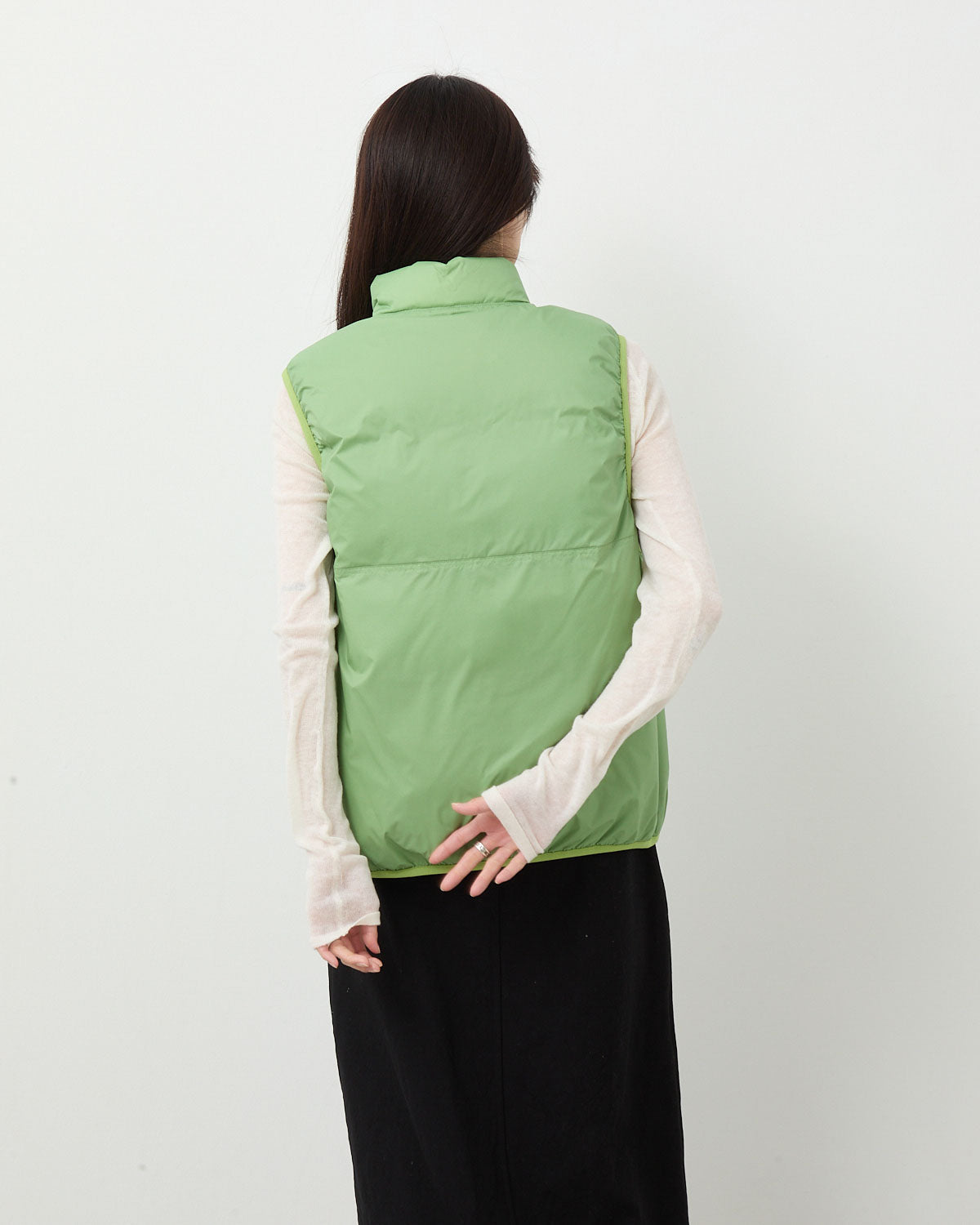 SUPER LIGHT NYLON RIPSTOP DOWN P/O VEST (WOMEN'S)
