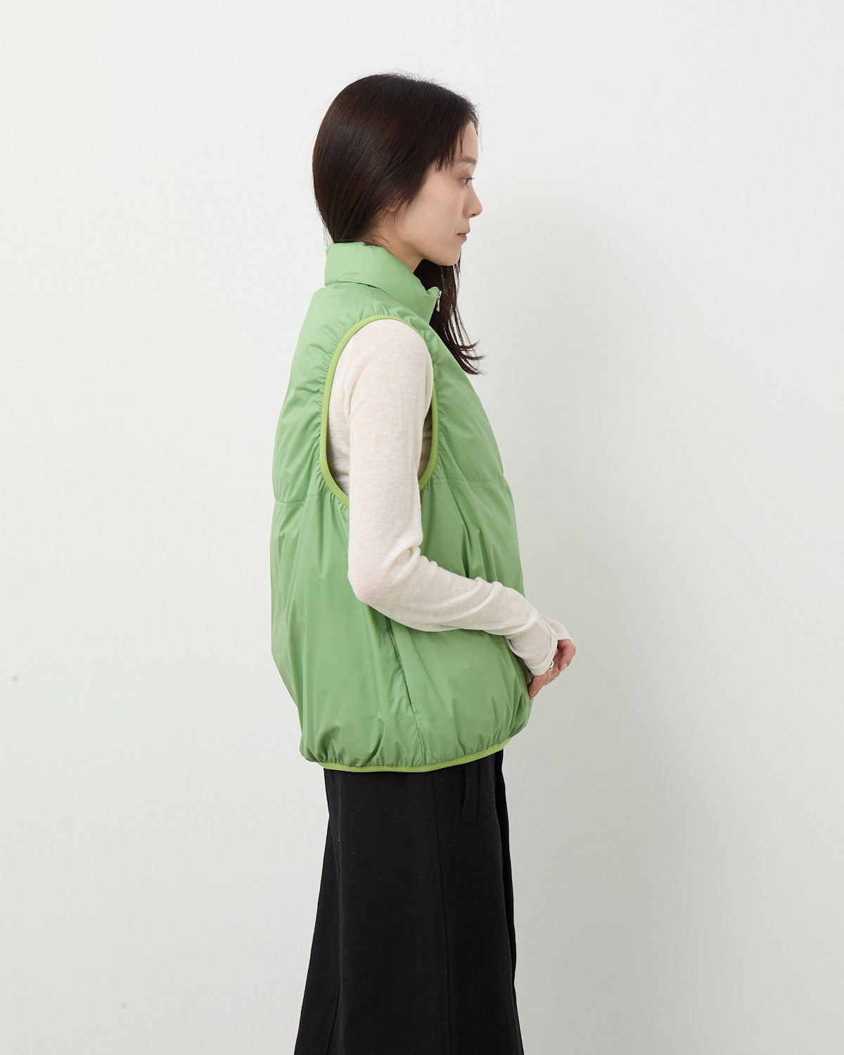 SUPER LIGHT NYLON RIPSTOP DOWN P/O VEST (WOMEN'S)
