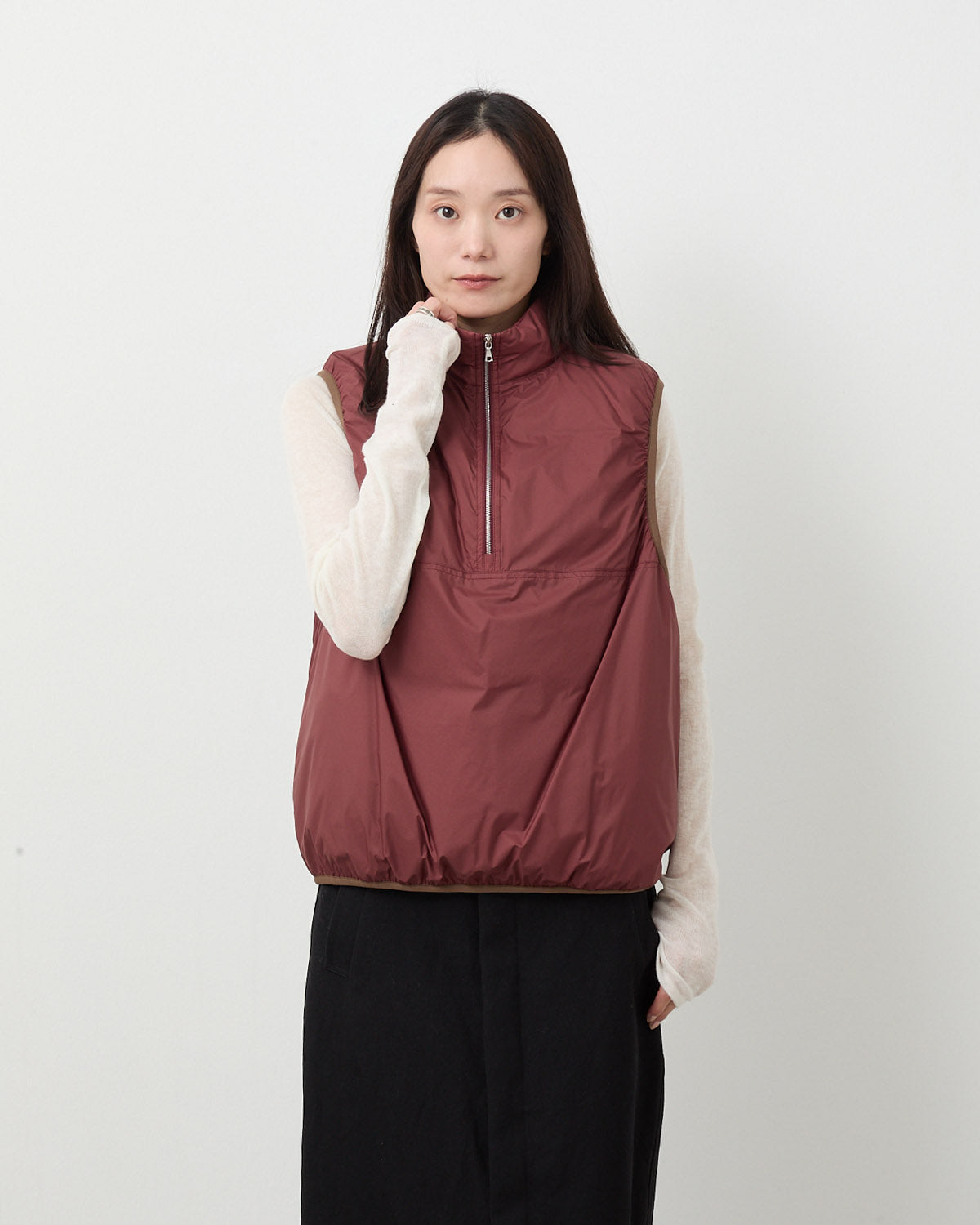 SUPER LIGHT NYLON RIPSTOP DOWN P/O VEST (WOMEN'S)