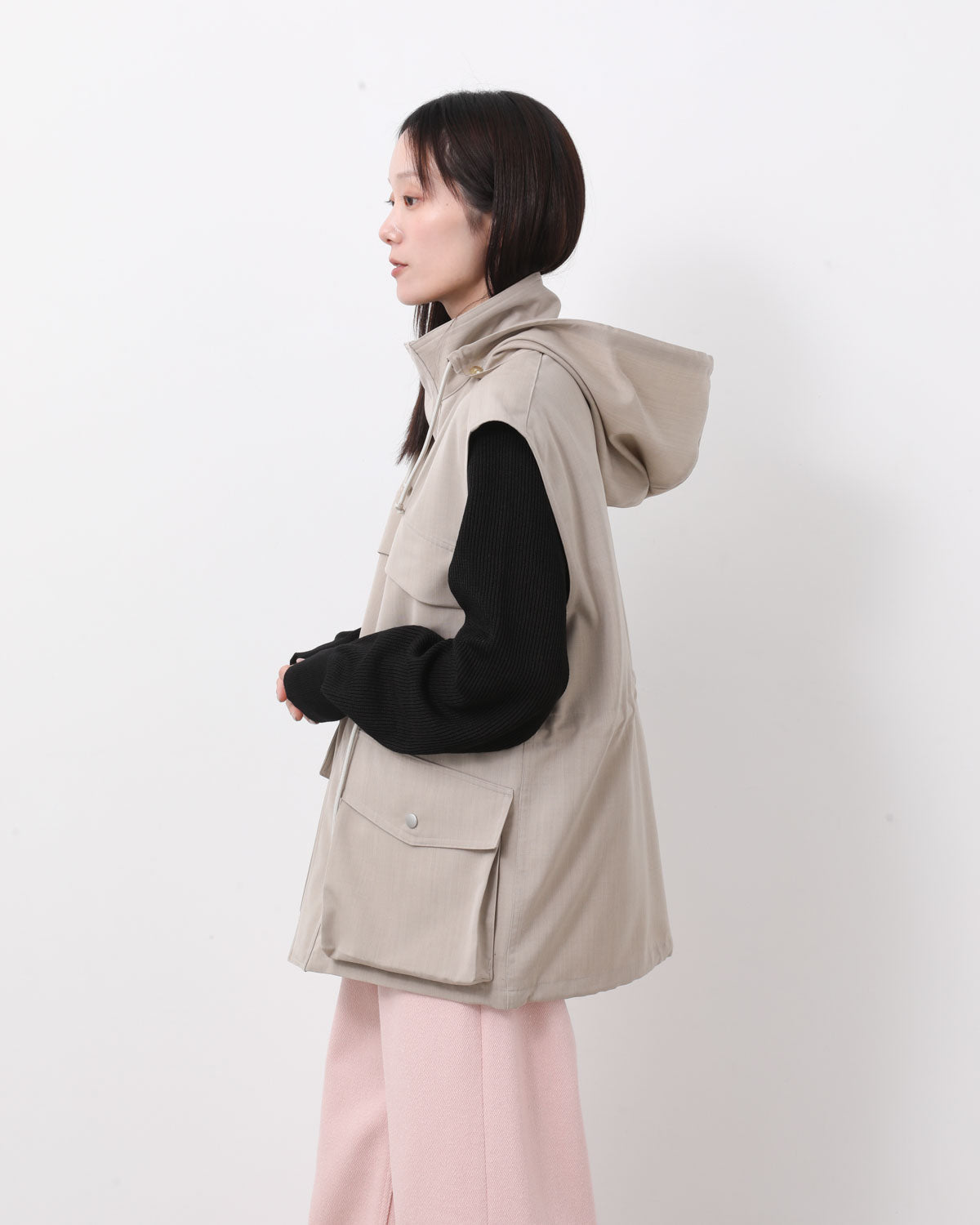 WOOL MAX CANVAS OVER VEST (WOMEN'S)