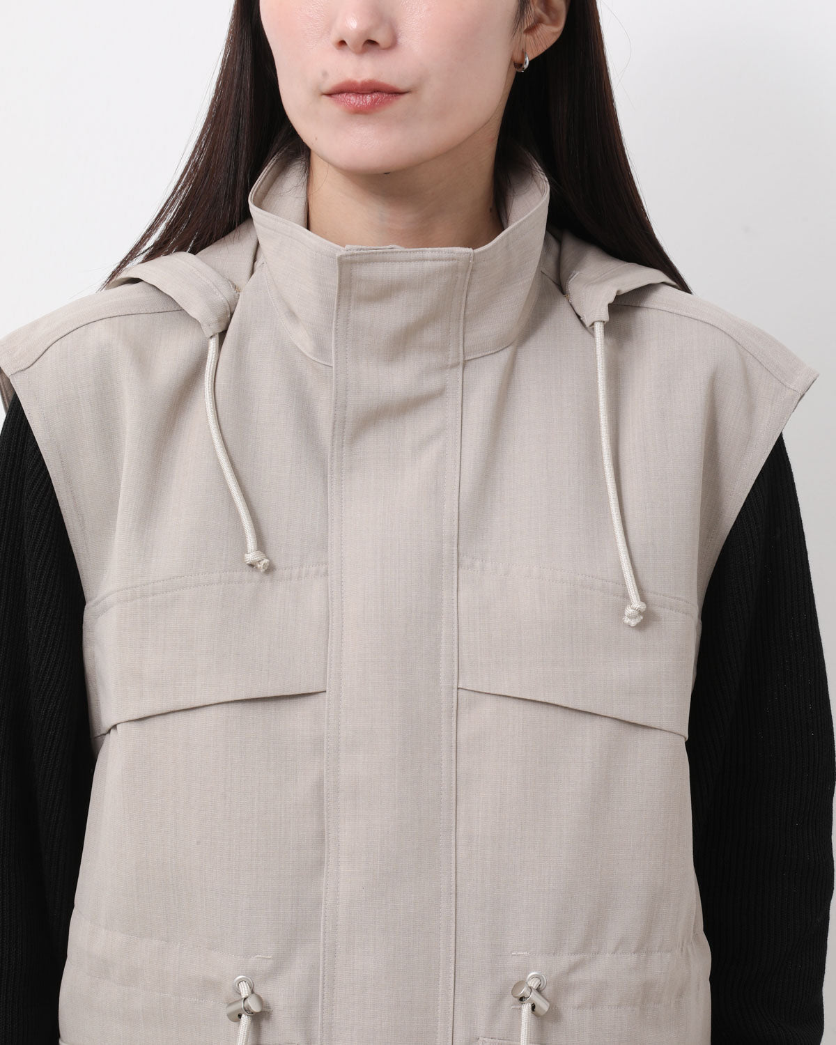WOOL MAX CANVAS OVER VEST (WOMEN'S)