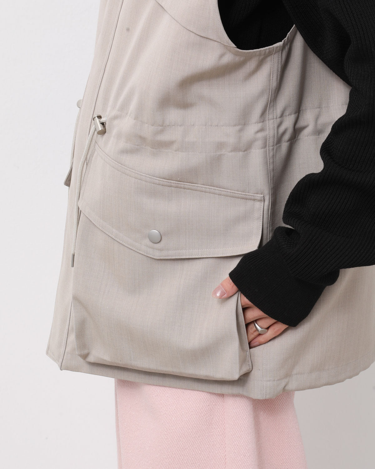 WOOL MAX CANVAS OVER VEST (WOMEN'S)