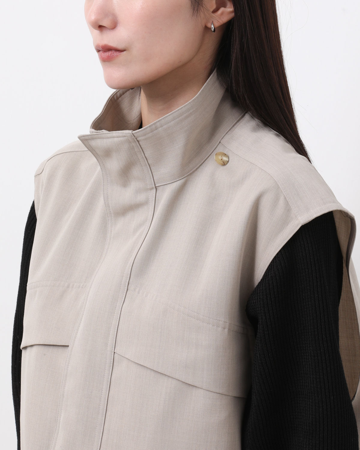 WOOL MAX CANVAS OVER VEST (WOMEN'S)