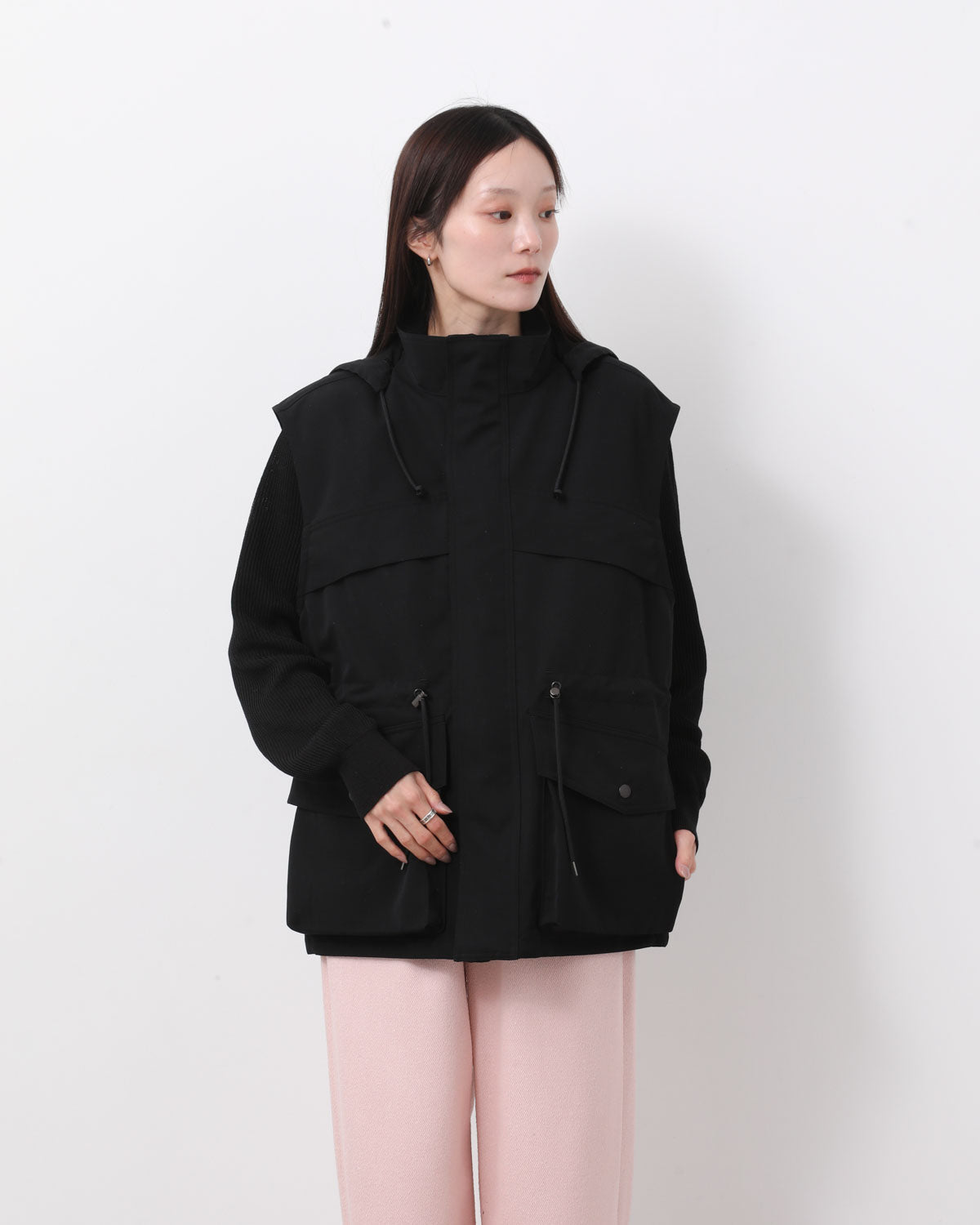 WOOL MAX CANVAS OVER VEST (WOMEN'S)