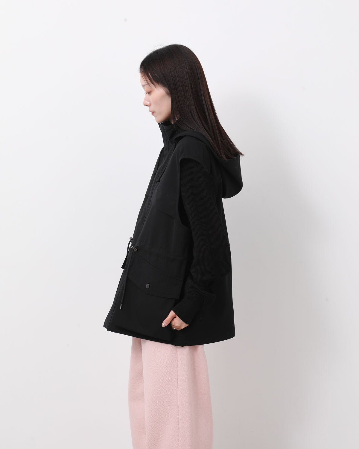 WOOL MAX CANVAS OVER VEST (WOMEN'S)