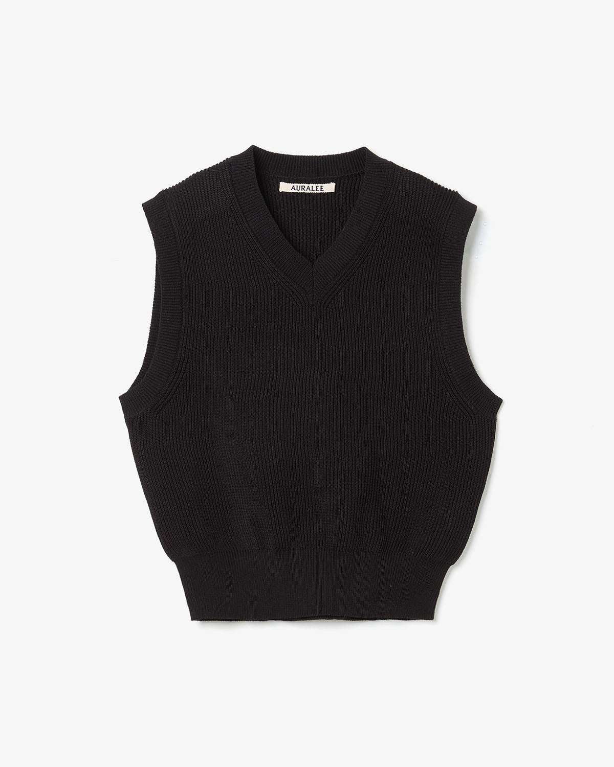 FLAT YARN RIB KNIT VEST (WOMEN'S)