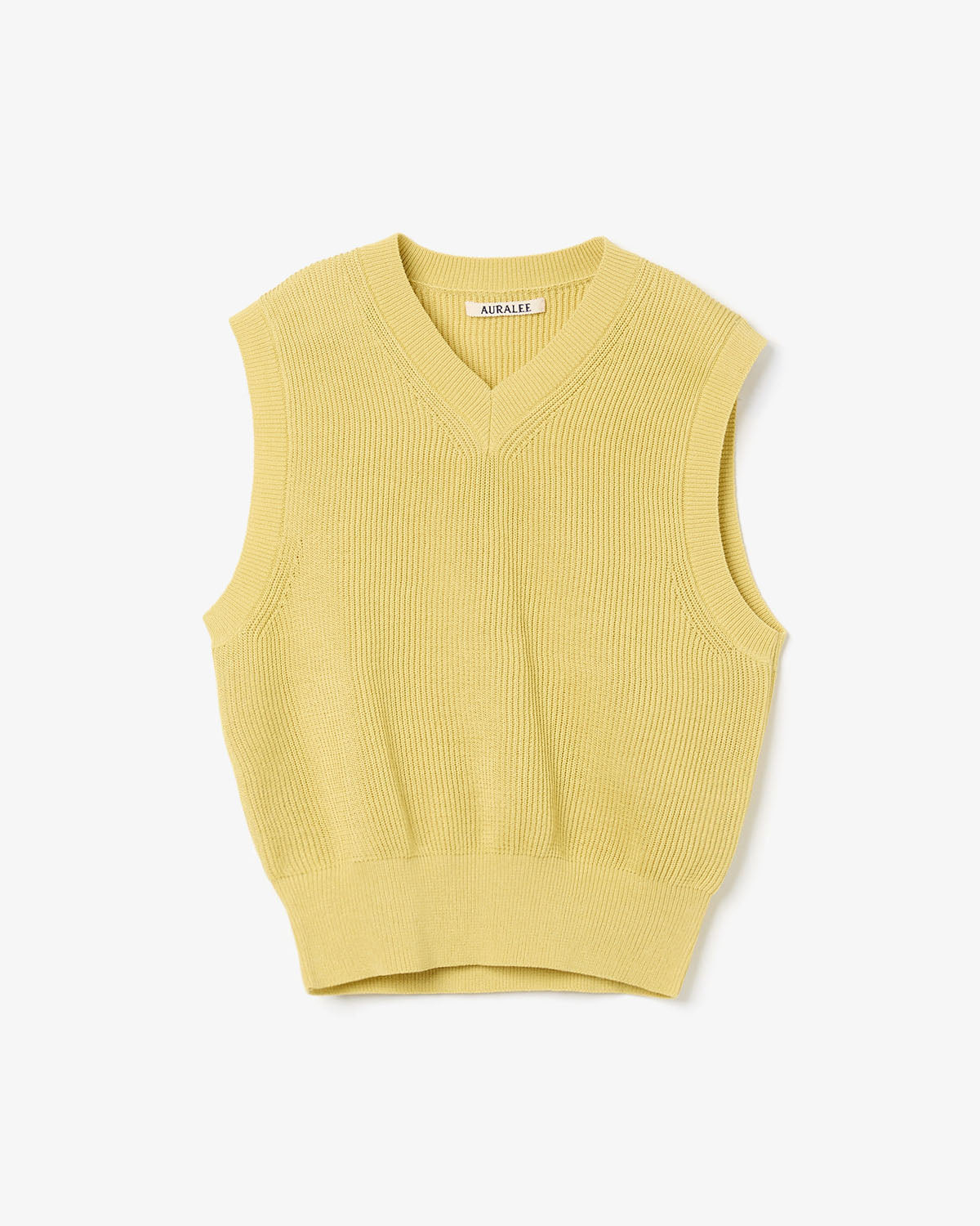 FLAT YARN RIB KNIT VEST (WOMEN'S)