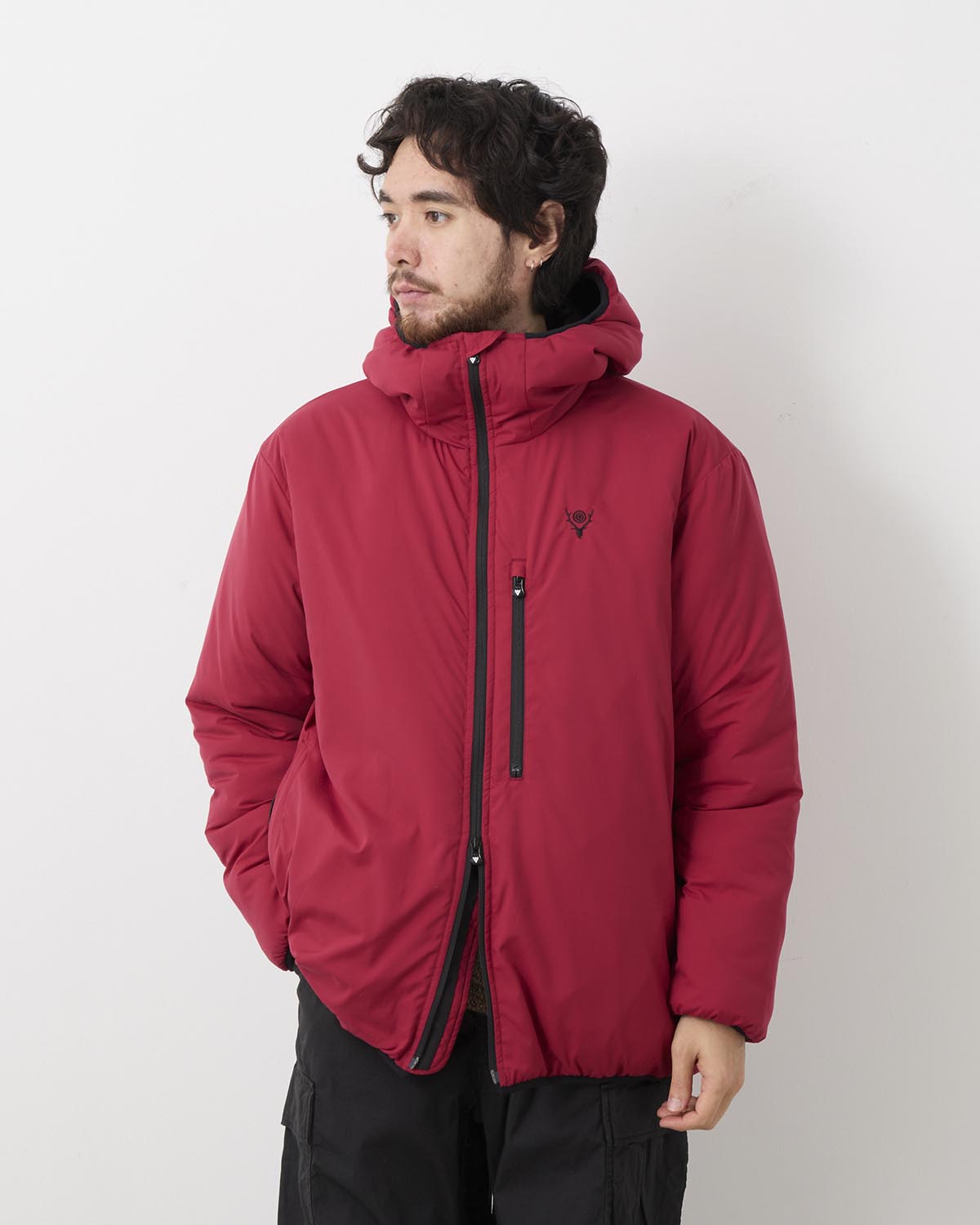 INSULATOR ZIPPED PARKA - POLY PEACH SKIN