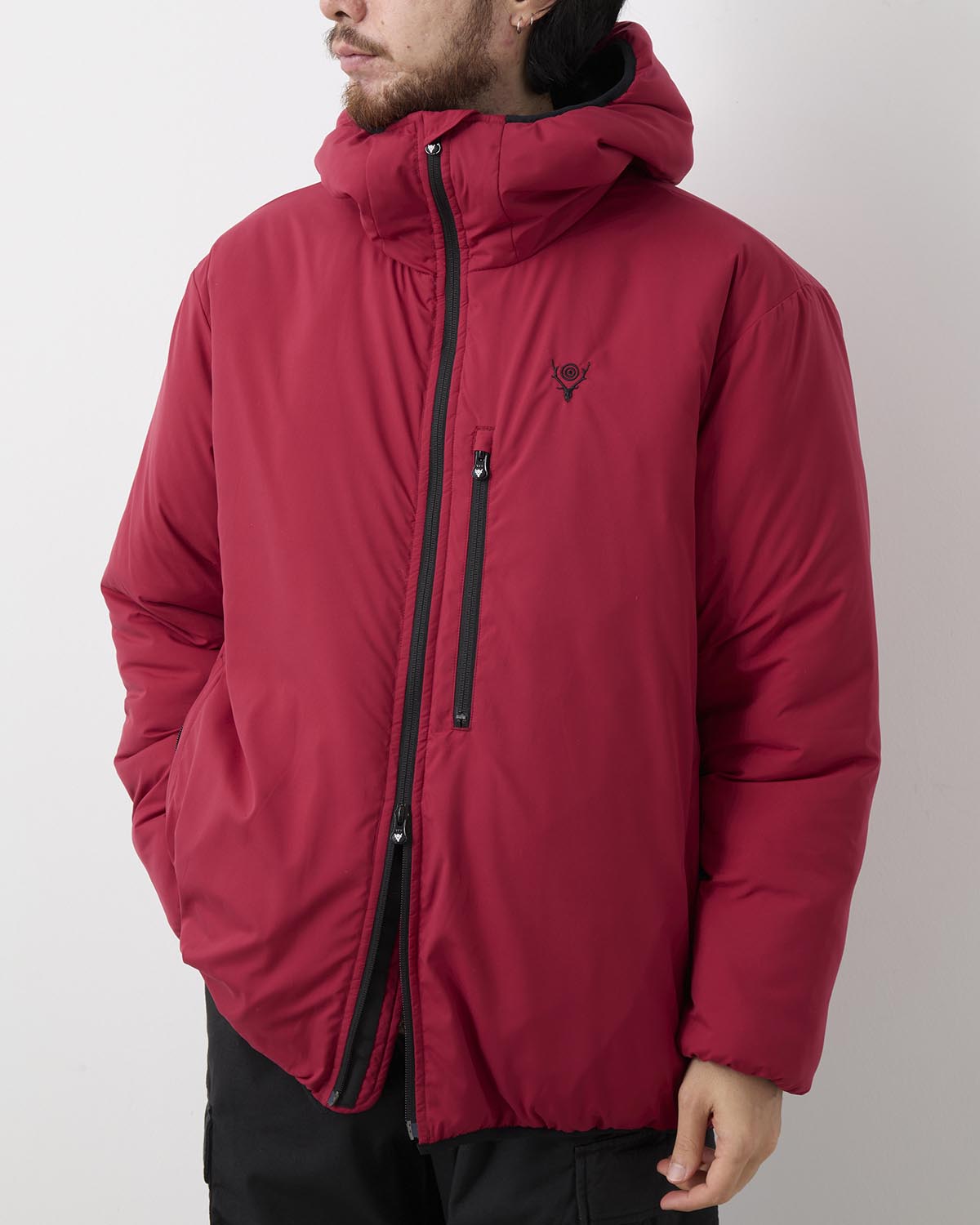 INSULATOR ZIPPED PARKA - POLY PEACH SKIN