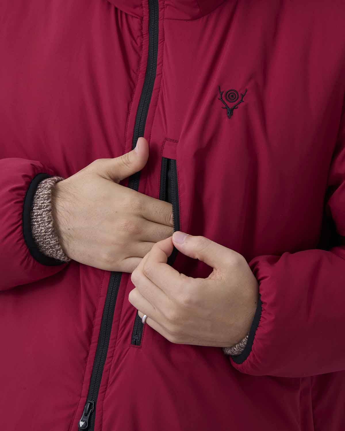 INSULATOR ZIPPED PARKA - POLY PEACH SKIN