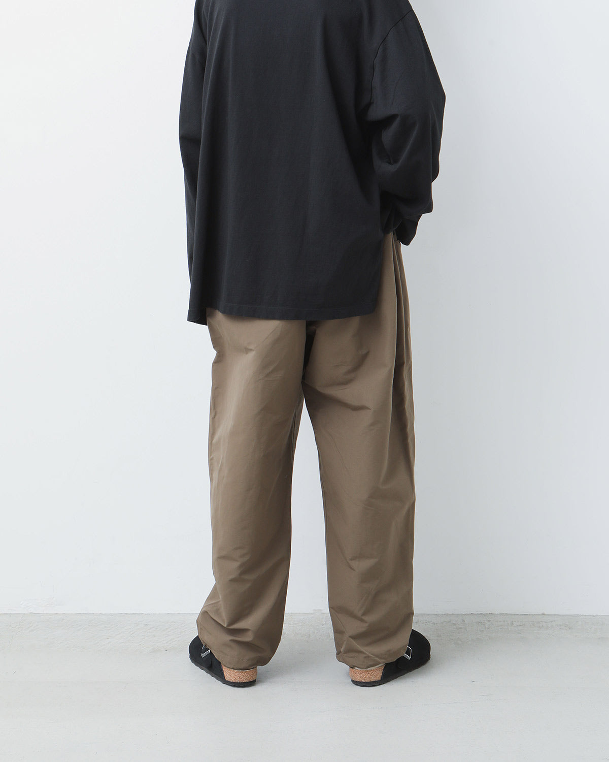 BELTED C.S. PANT - C/N GROSGRAIN