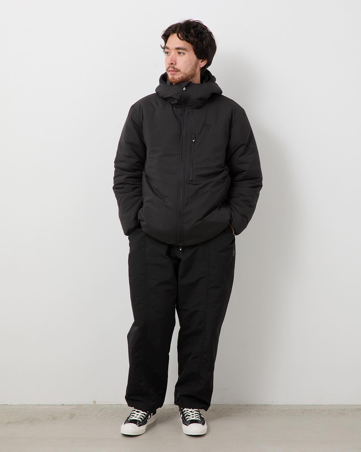 BELTED C.S. PANTS - C/N GROSGRAIN