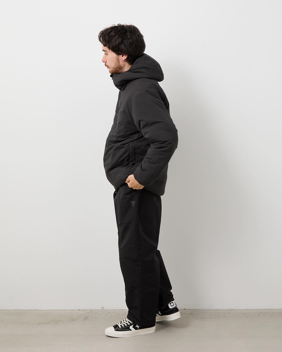 BELTED C.S. PANTS - C/N GROSGRAIN