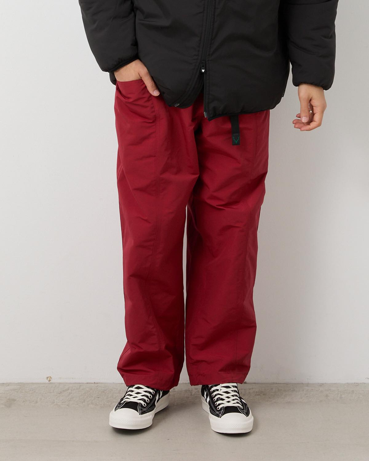BELTED C.S. PANTS - C/N GROSGRAIN