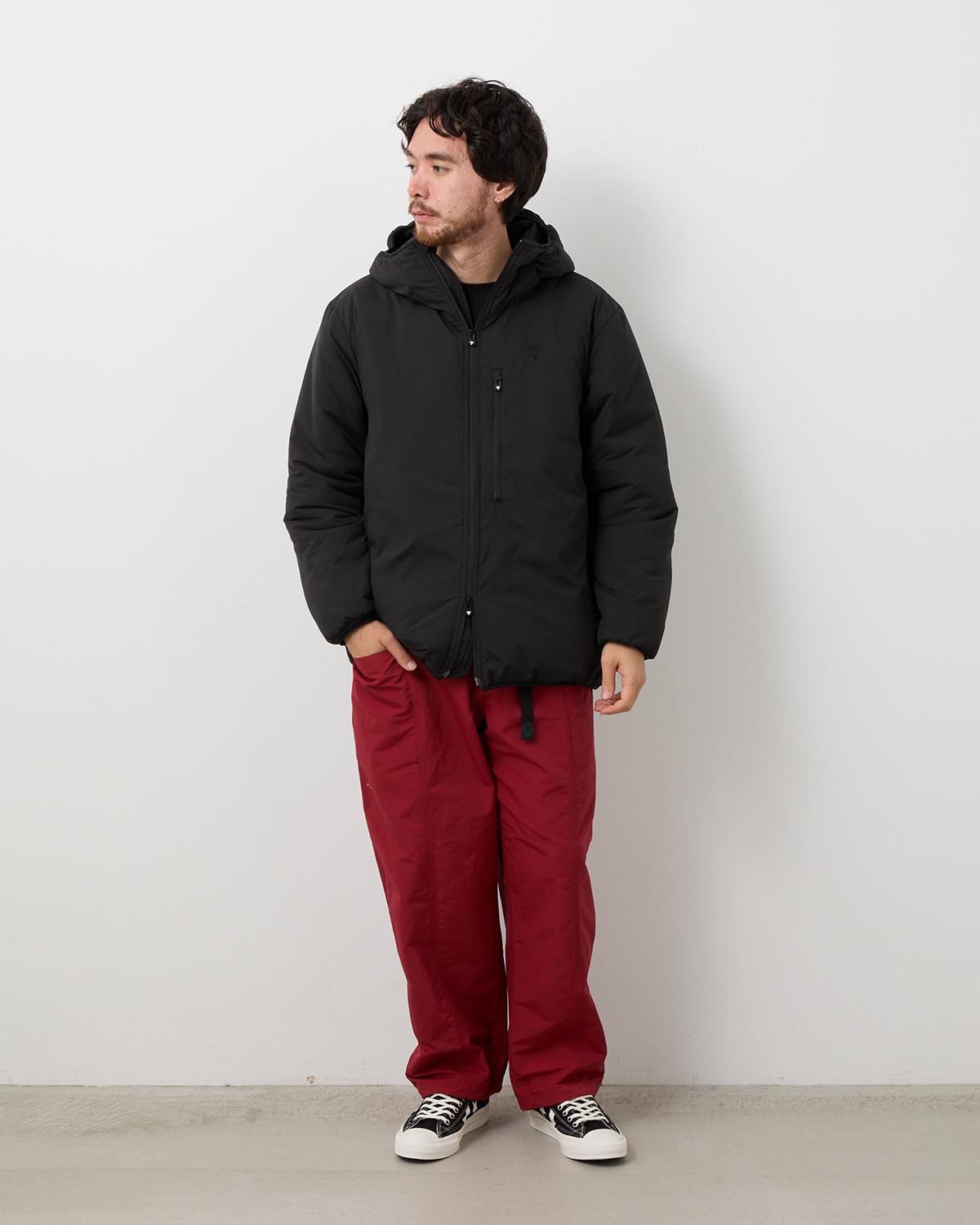 BELTED C.S. PANTS - C/N GROSGRAIN