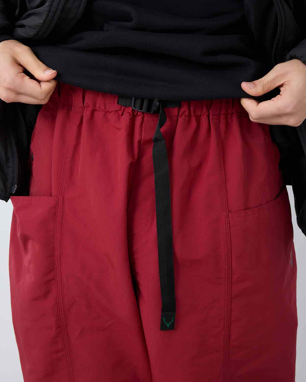BELTED C.S. PANTS - C/N GROSGRAIN