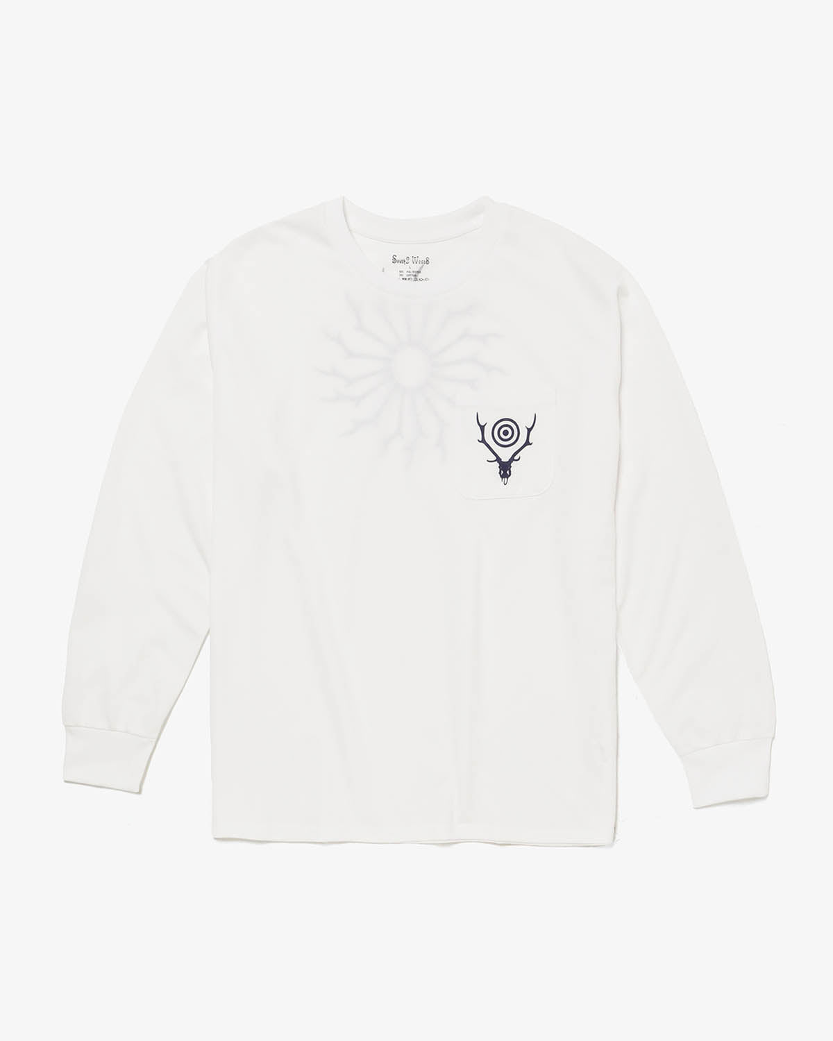 L/S ROUND POCKET TEE - CIRCLE HORN