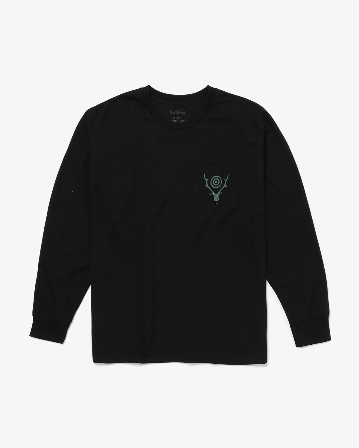 L/S ROUND POCKET TEE - CIRCLE HORN