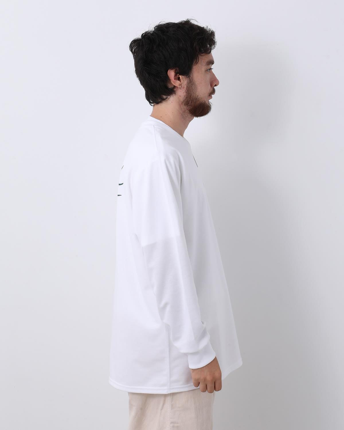 L/S ROUND POCKET TEE - CIRCLE HORN