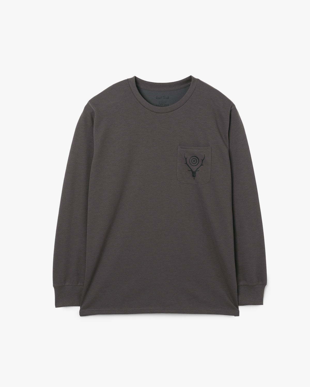 L/S ROUND POCKET TEE - CIRCLE HORN