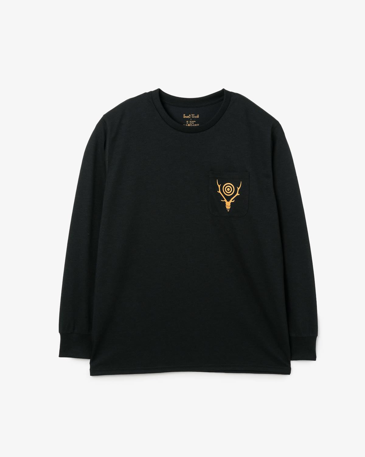 L/S ROUND POCKET TEE - CIRCLE HORN
