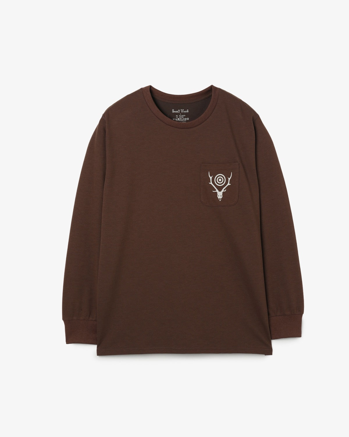 L/S ROUND POCKET TEE - CIRCLE HORN