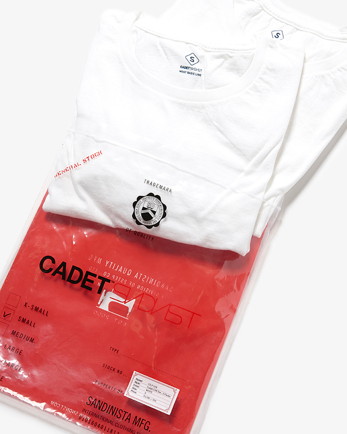 CADET C/N TEE - 2 PACKS