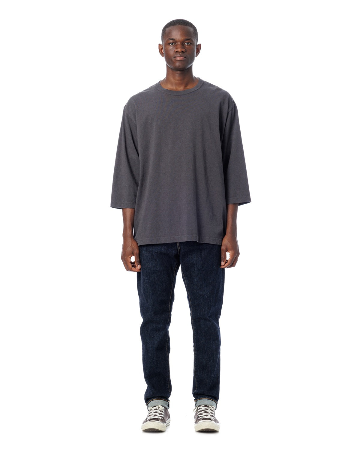 CADET AMERICAN COTTON EASY FIT 3-Q-S TEE