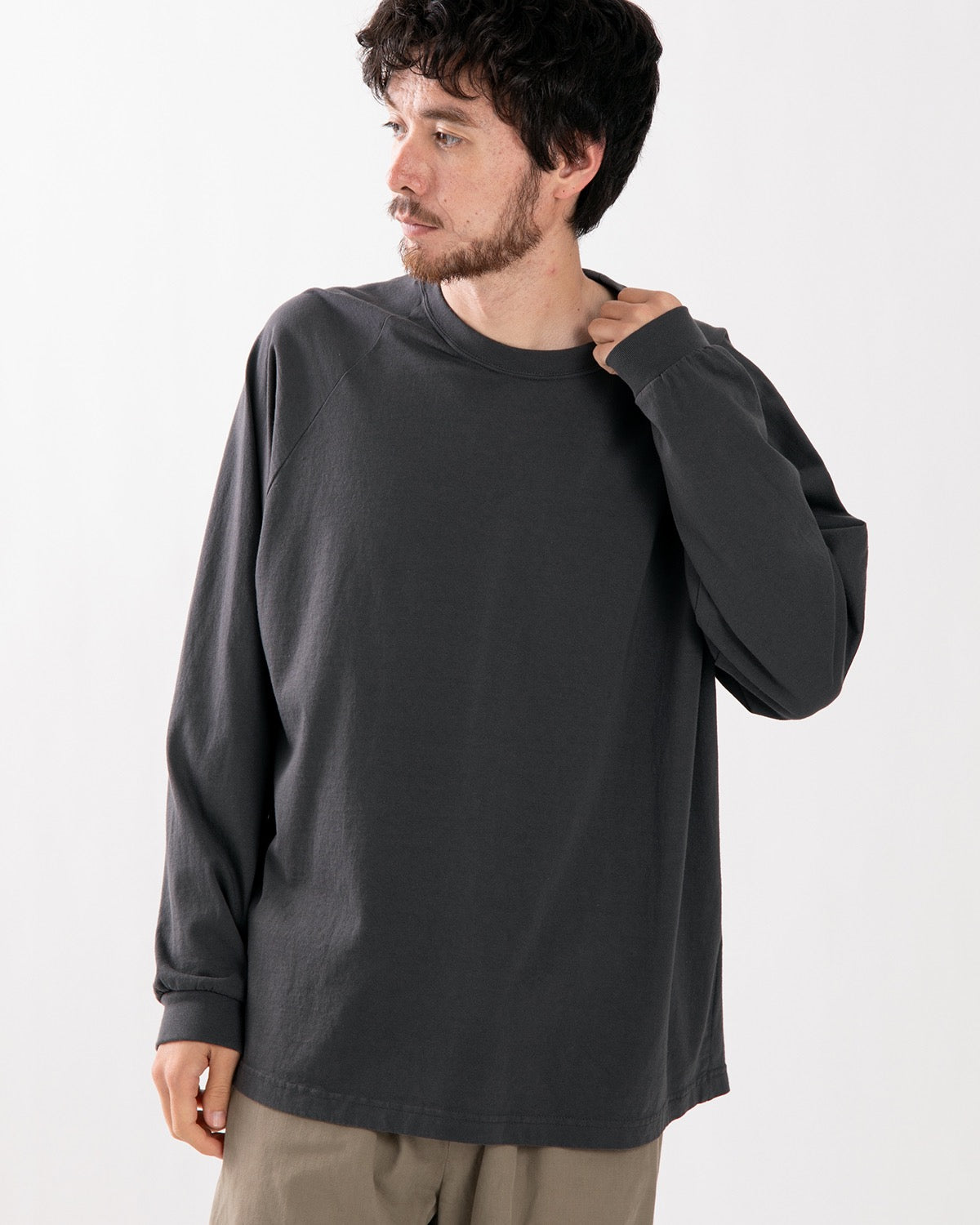 CADET AMERICAN COTTON EASY FIT RAGLAN L-S TEE