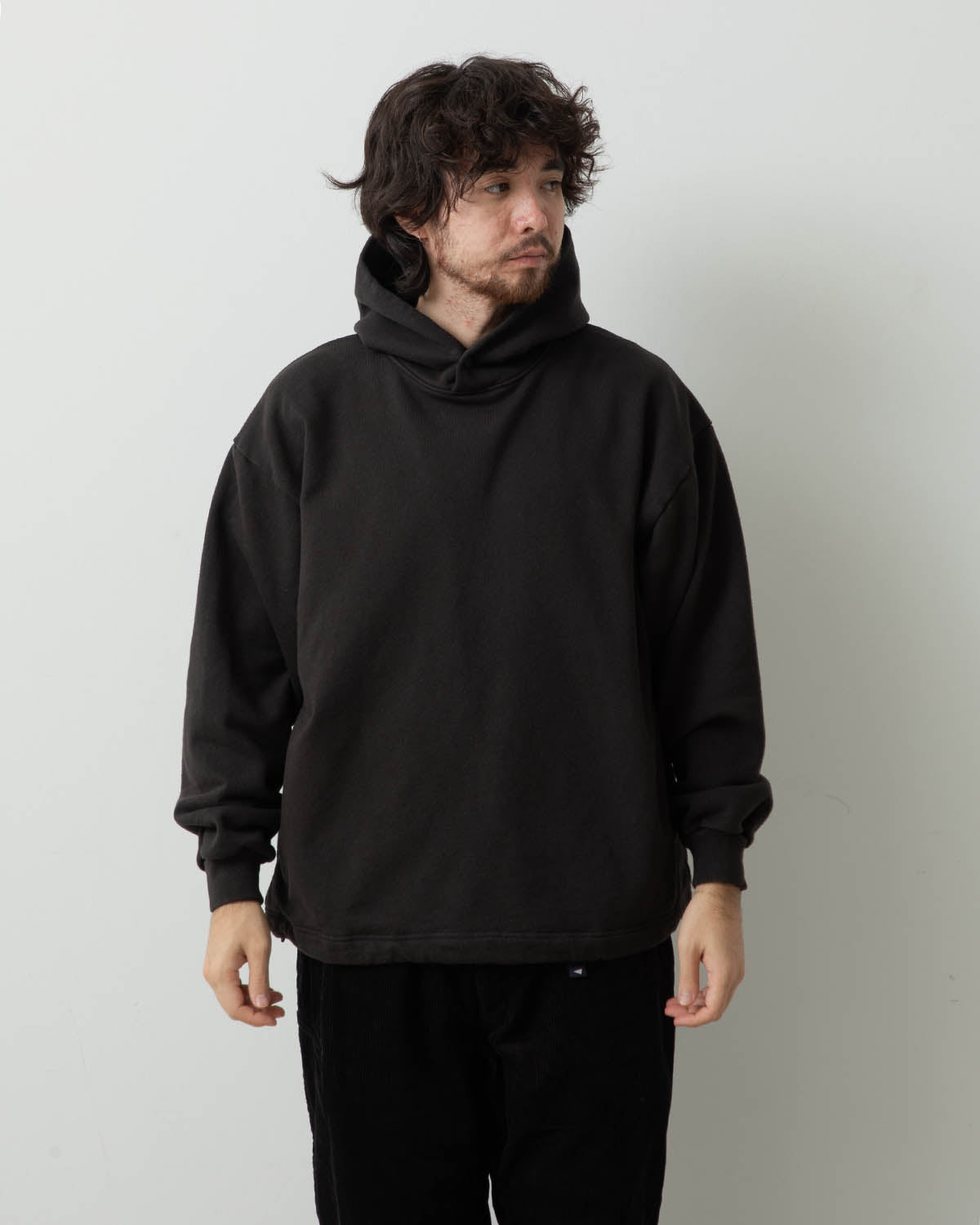 AMERICAN COTTON ELASTIC HOODED SWEATSHIRT