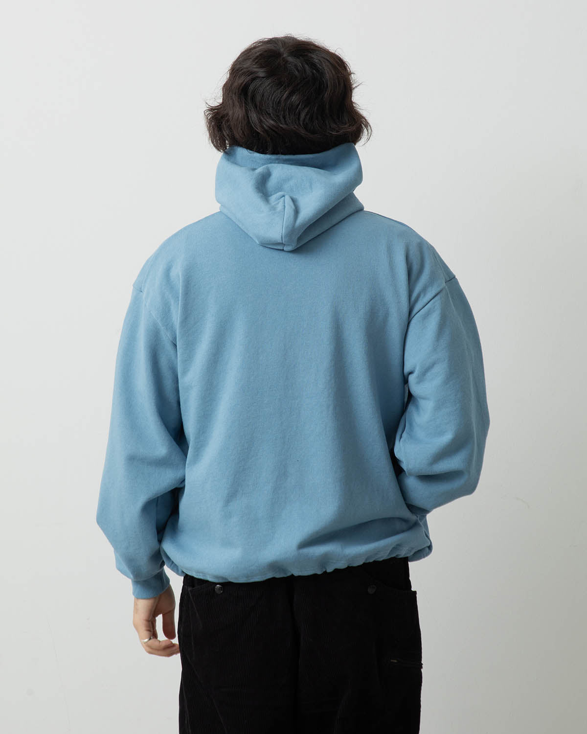 AMERICAN COTTON ELASTIC HOODED SWEATSHIRT