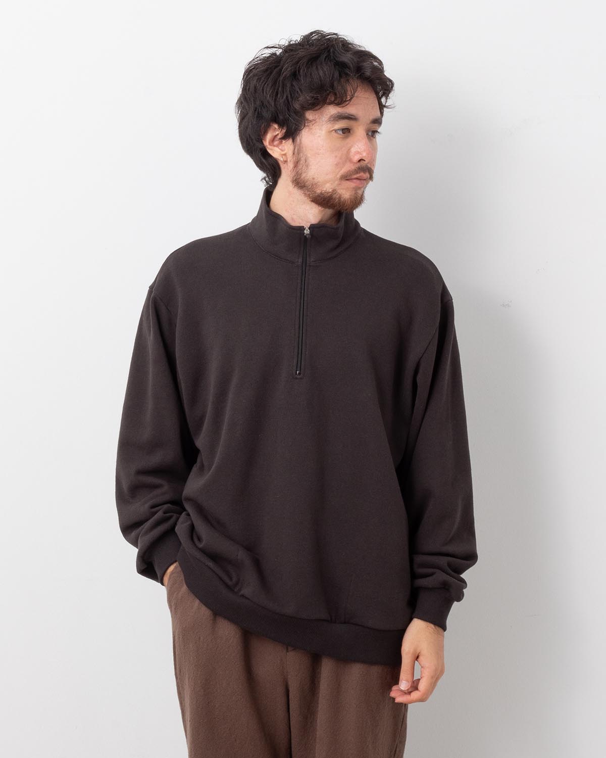 AMERICAN COTTON HALF ZIP PULLOVER